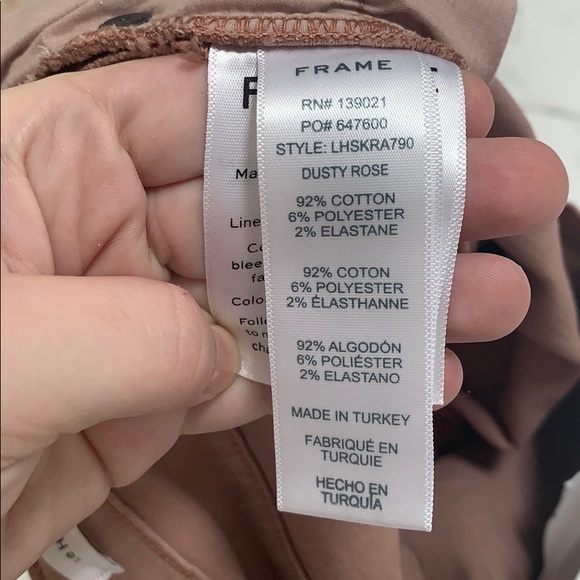 Frame Le High Skinny Jeans in Dusty Rose Size 26 - Picture 8 of 12